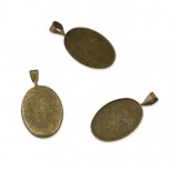 Zdjęcie - Baza zawieszki do kaboszonów 18x13mm